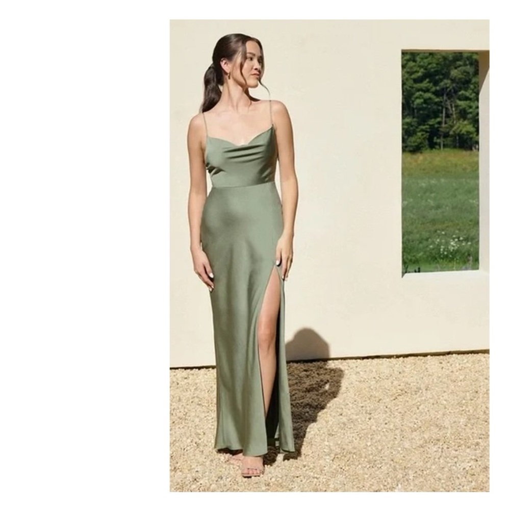 Park & Fifth Sage Green Bennett Dress